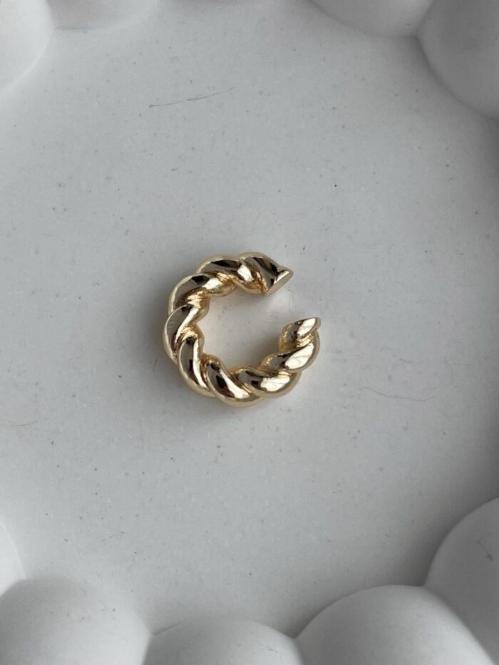 Özel Seri Burgu Tasarım Gold Earcuff