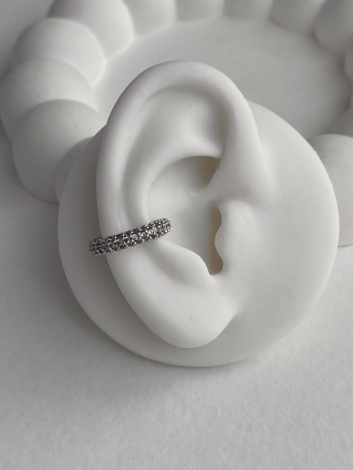 Özel Seri Zirkon Taşlı Gümüş Halka Earcuff