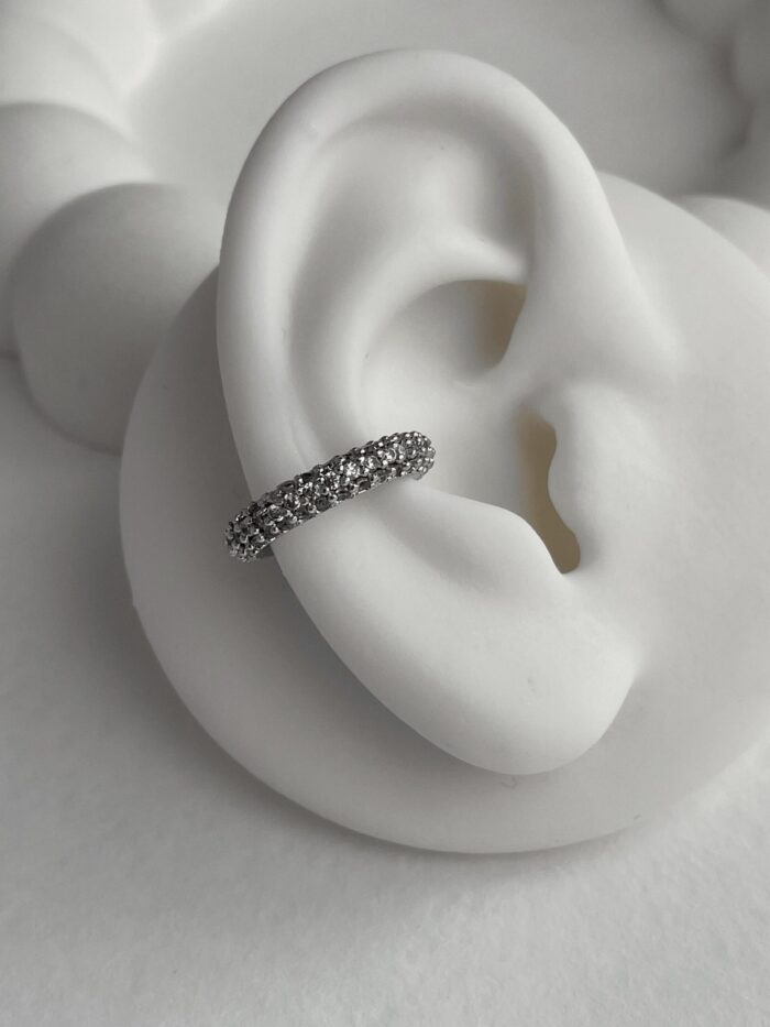 Özel Seri Zirkon Taşlı Gümüş Halka Earcuff