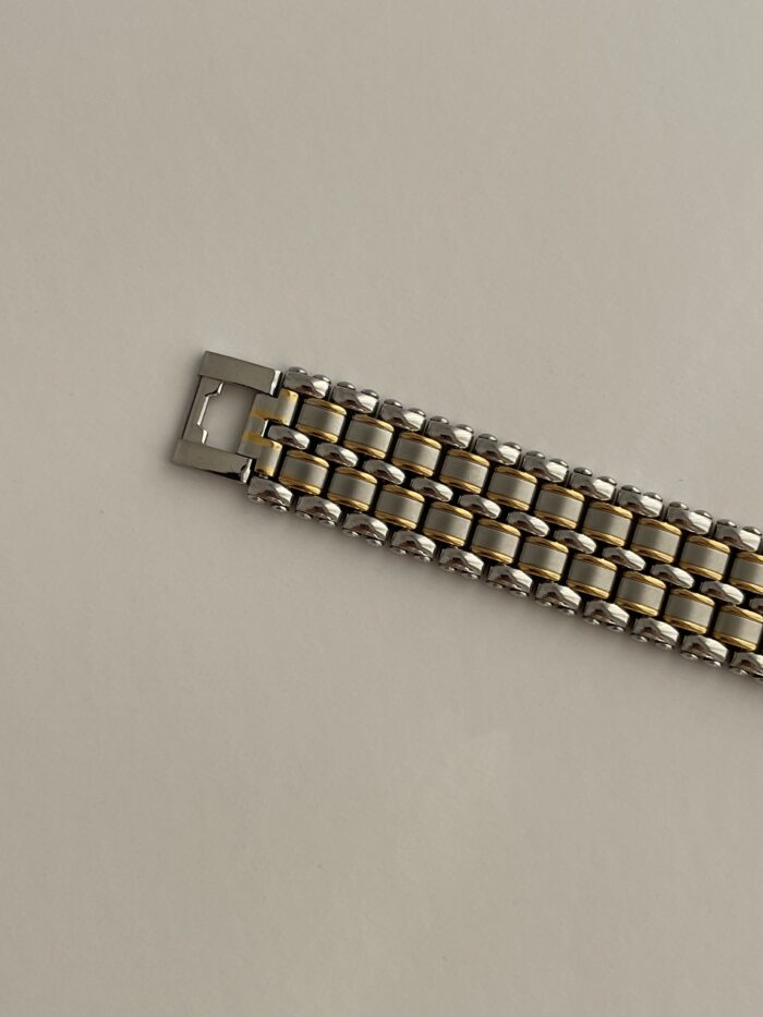 Çelik Vintage Gold & Gümüş Saat