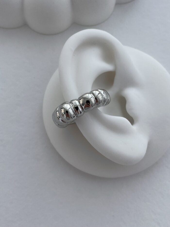 Özel Seri Bubble Gümüş Earcuff