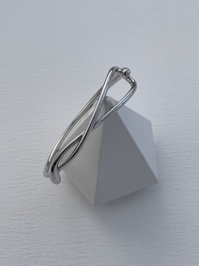 Özel Seri Geometrik Tasarım Gümüş Kelepçe Bileklik