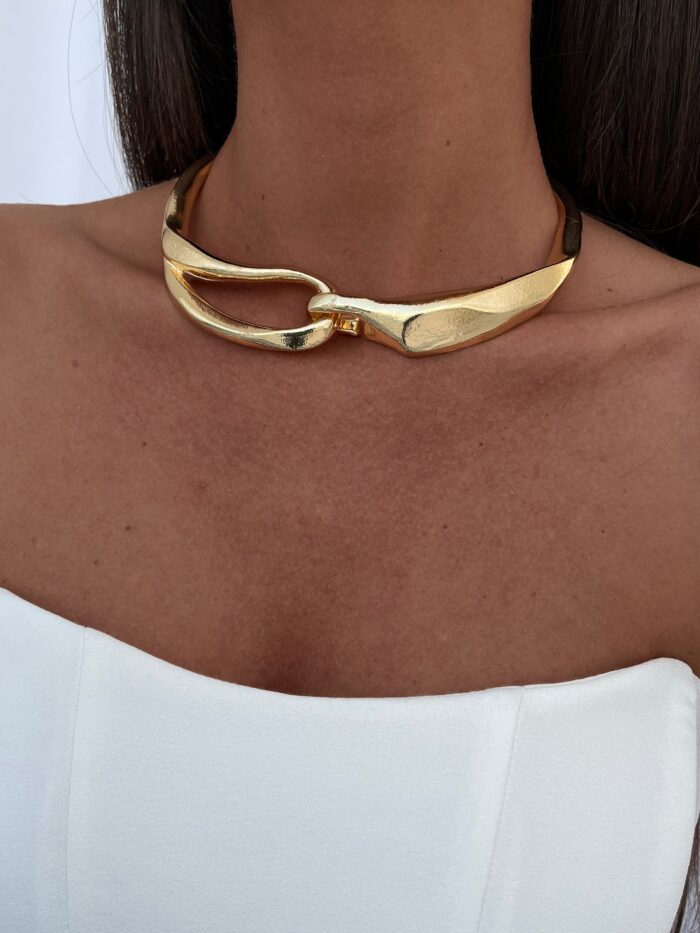 Özel Seri ZR Model Gold Choker Kolye