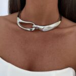 Özel Seri Marka Model Gümüş Choker Kolye