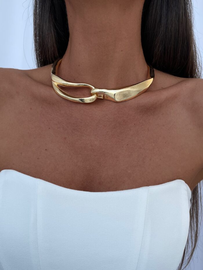 Özel Seri ZR Model Gold Choker Kolye