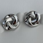 Özel Seri Geometrik Desen Gümüş Küpe