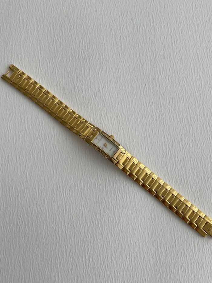 Çelik Zirkon Taşlı Vintage Gold Saat