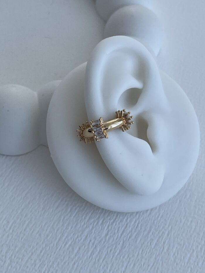 Özel Seri Baget Taşlı Gold Marka Earcuff