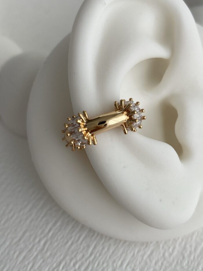 Özel Seri Baget Taşlı Gold Marka Earcuff