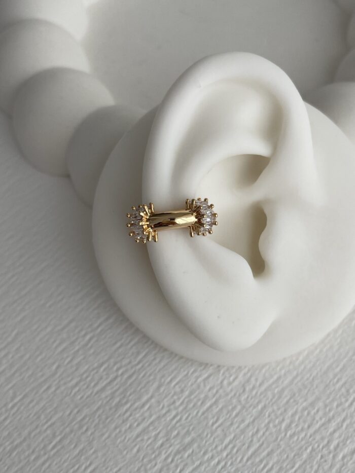 Özel Seri Baget Taşlı Gold Marka Earcuff