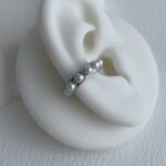 Özel Seri İnci Detaylı Gümüş Halka Earcuff