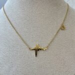 Çelik Ritim Tasarım Mini Kalpli Gold Kolye