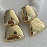 Özel Seri Maksi Boy ZR Model Gold Küpe