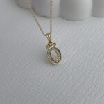 Özel Seri Zirkon Taşlı Ö Harf Minimal Gold Kolye