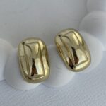 XUPING Gold Dikdörtgen Tasarım Gold Küpe