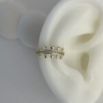 Özel Seri Zirkon Taş Çivi Detay Gold  Earcuff