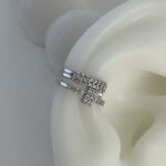 Özel Seri Üçlü Ayrık Zirkon Taş Gümüş Earcuff