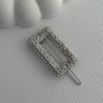 Gül Desen Gümüş Pens Toka