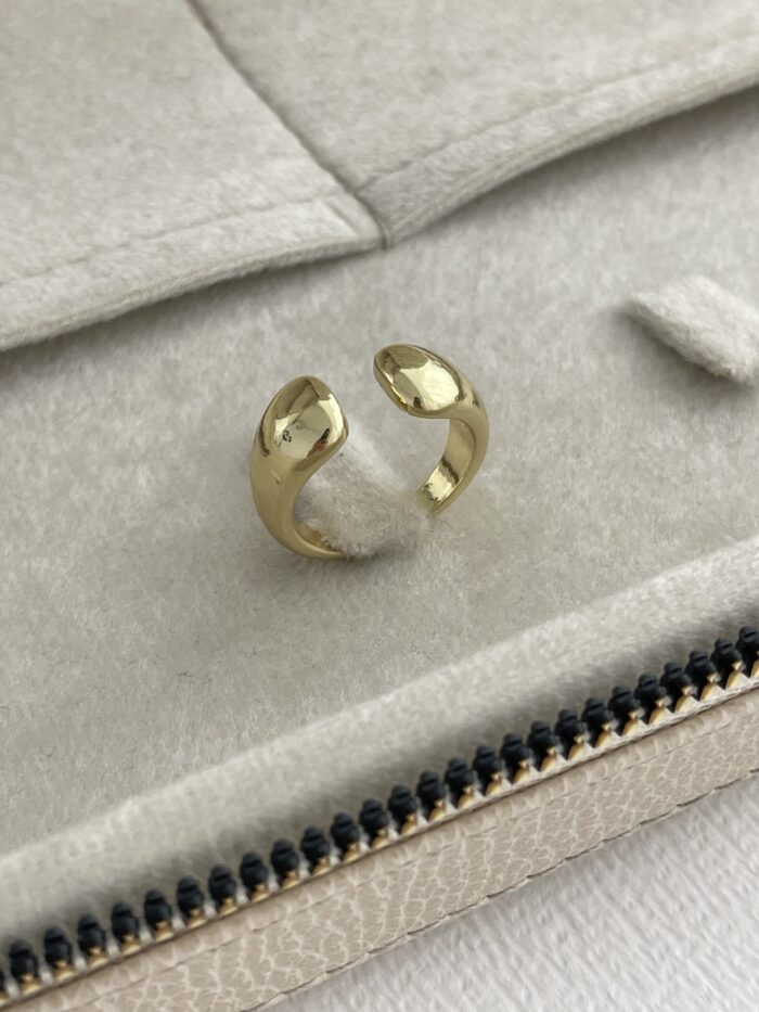 Özel Seri Pinterest Ayrık Damla Model Ayarlanabilir Gold Yüzük