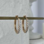 XUPING Zirkon Taşlı Gold Halka Küpe
