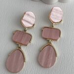 Özel Seri ZR Model Pembe Hawai Küpe