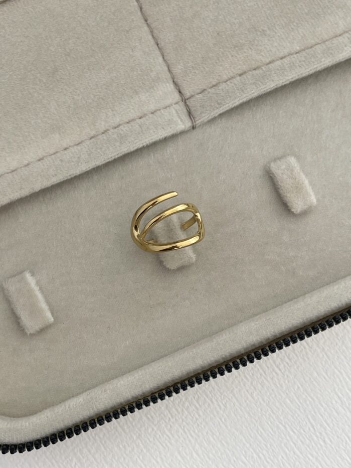 Özel Seri Pinterest Model Gold Ayarlanabilir Yüzük