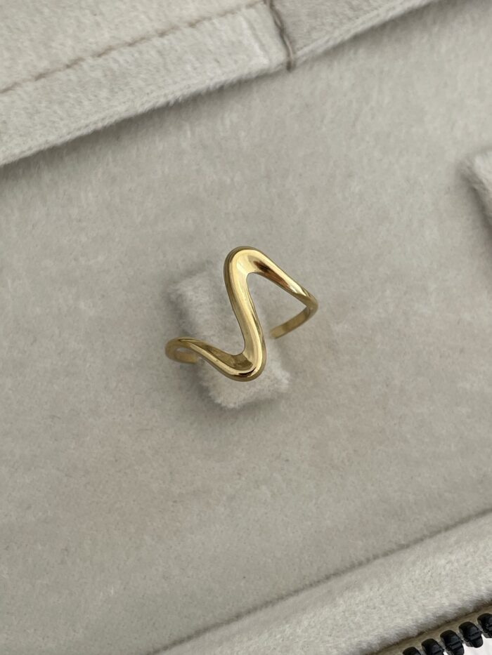 Özel Seri Pinterest Model Gold Ayarlanabilir Yüzük