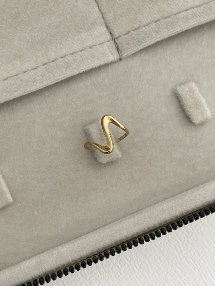 Özel Seri Pinterest Model Gold Ayarlanabilir Yüzük