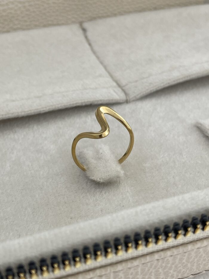 Özel Seri Pinterest Model Gold Ayarlanabilir Yüzük