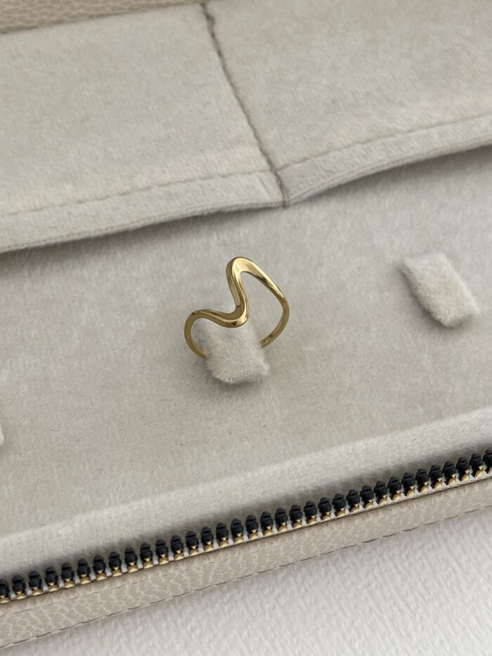 Özel Seri Pinterest Model Gold Ayarlanabilir Yüzük