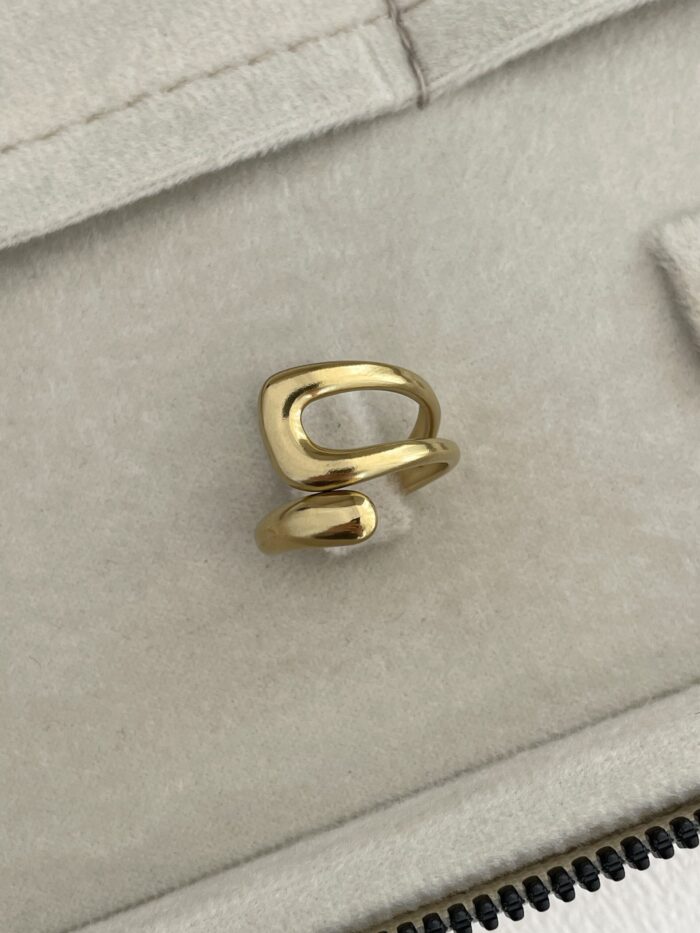 Özel Seri Pinterest Model Gold Ayarlanabilir Yüzük