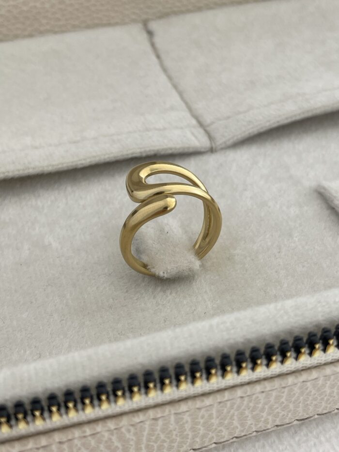 Özel Seri Pinterest Model Gold Ayarlanabilir Yüzük