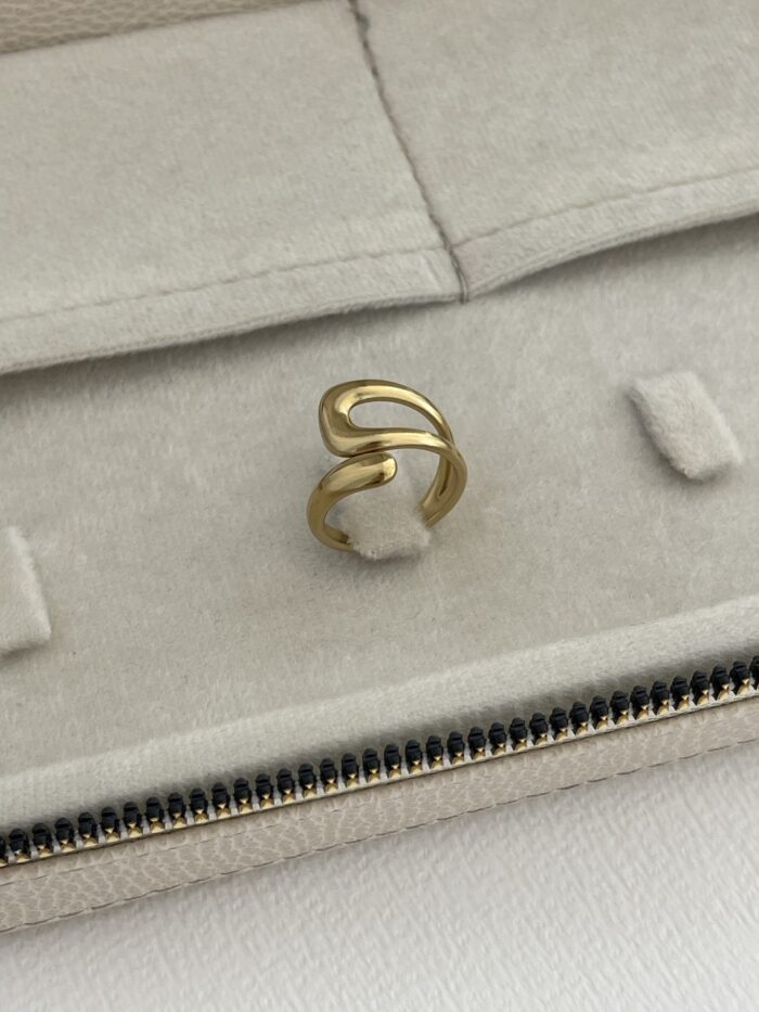 Özel Seri Pinterest Model Gold Ayarlanabilir Yüzük
