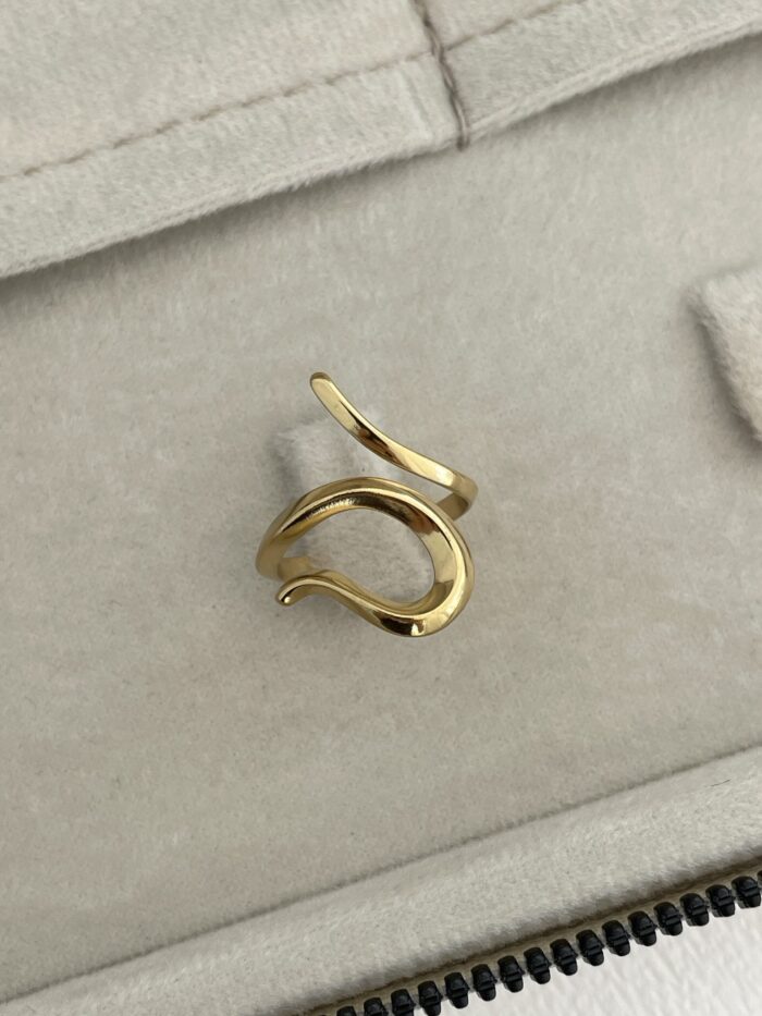 Özel Seri Pinterest Model Gold Ayarlanabilir Yüzük
