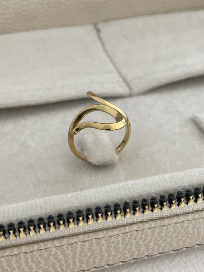 Özel Seri Pinterest Model Gold Ayarlanabilir Yüzük
