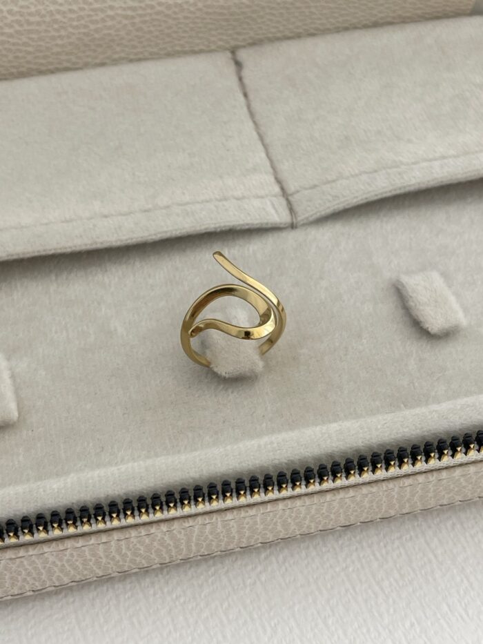 Özel Seri Pinterest Model Gold Ayarlanabilir Yüzük
