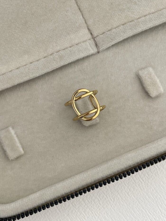 Özel Seri Pinterest Model Gold Ayarlanabilir Yüzük