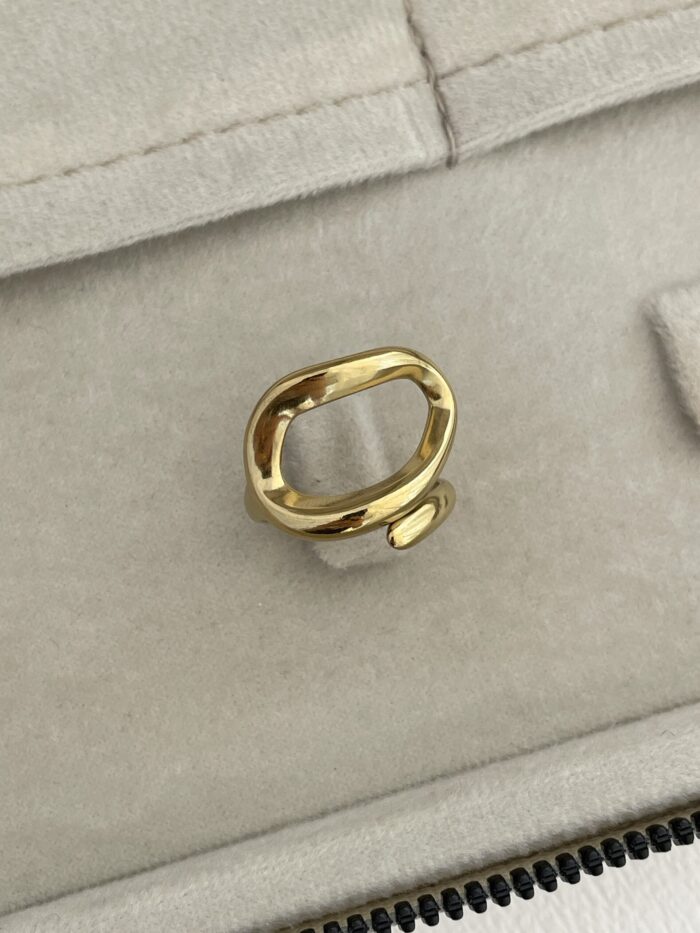 Özel Seri Pinterest Model Gold Ayarlanabilir Yüzük