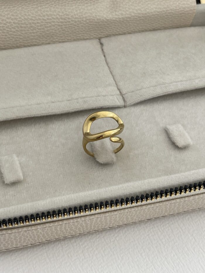 Özel Seri Pinterest Model Gold Ayarlanabilir Yüzük