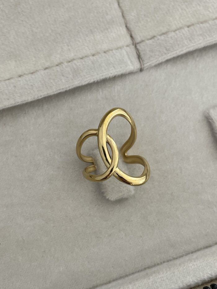 Özel Seri Pinterest Model Gold Ayarlanabilir Yüzük