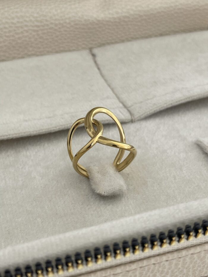 Özel Seri Pinterest Model Gold Ayarlanabilir Yüzük
