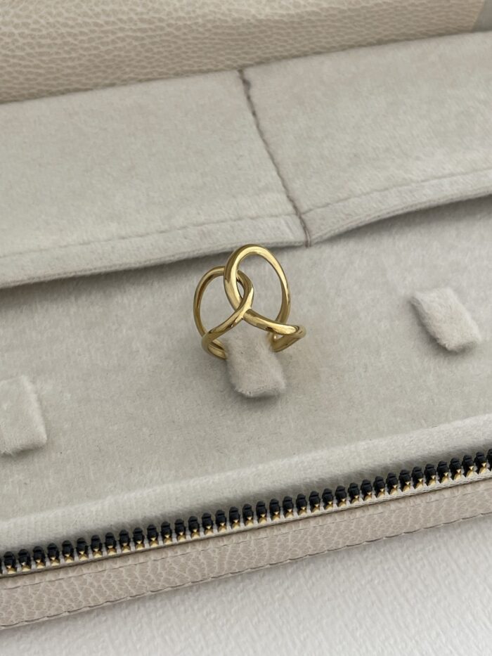 Özel Seri Pinterest Model Gold Ayarlanabilir Yüzük