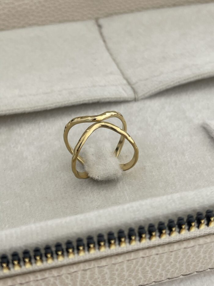 Özel Seri Pinterest Model Gold Ayarlanabilir Yüzük