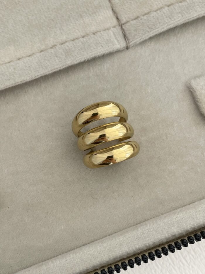 Özel Seri Pinterest Model Gold Ayarlanabilir Yüzük