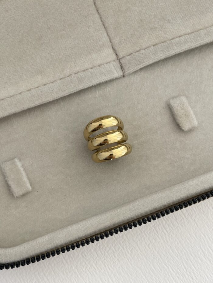 Özel Seri Pinterest Model Gold Ayarlanabilir Yüzük
