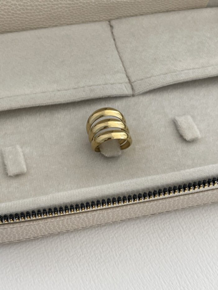 Özel Seri Pinterest Model Gold Ayarlanabilir Yüzük