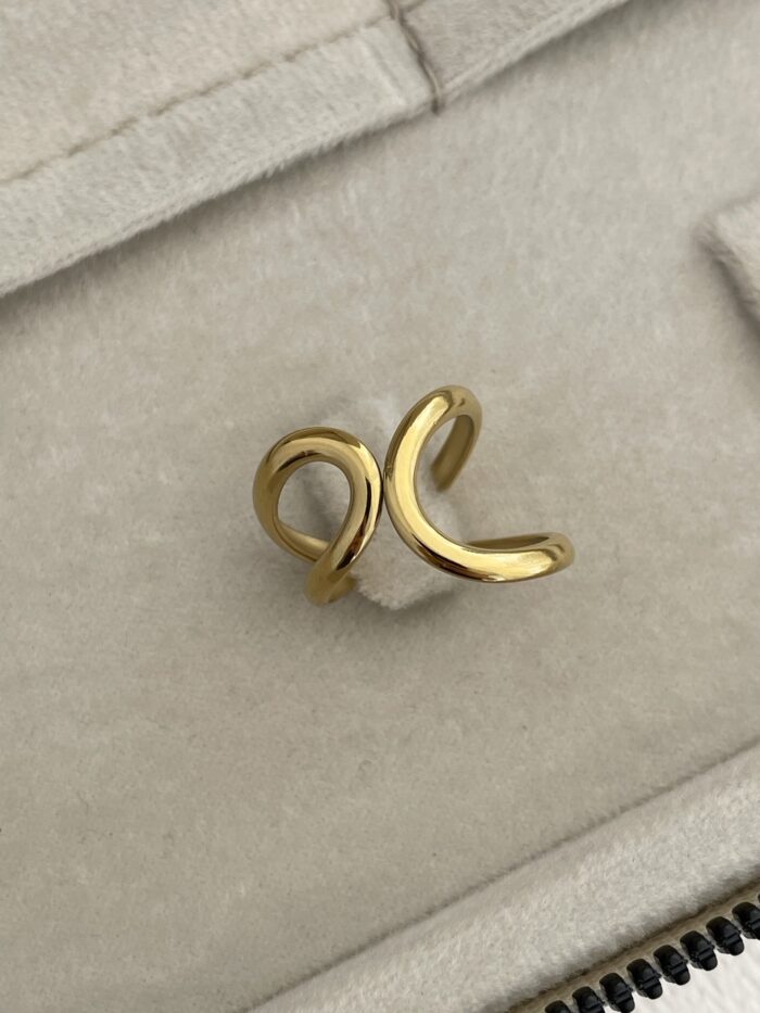 Özel Seri Pinterest Model Gold Ayarlanabilir Yüzük