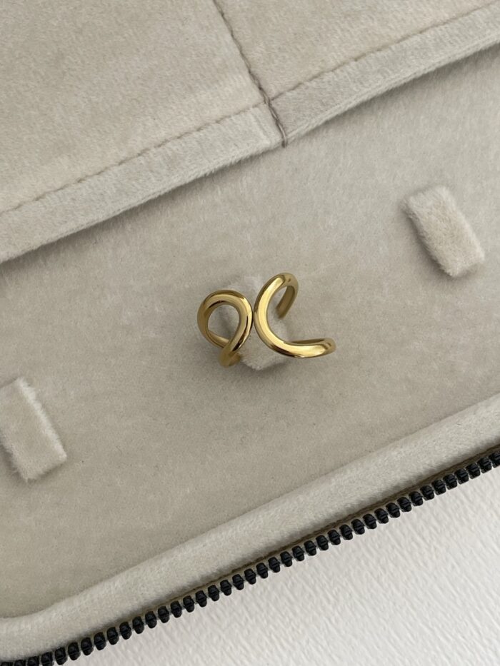Özel Seri Pinterest Model Gold Ayarlanabilir Yüzük
