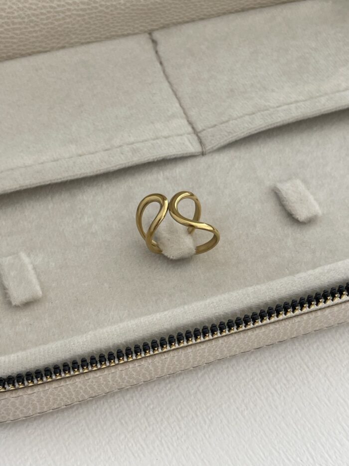Özel Seri Pinterest Model Gold Ayarlanabilir Yüzük