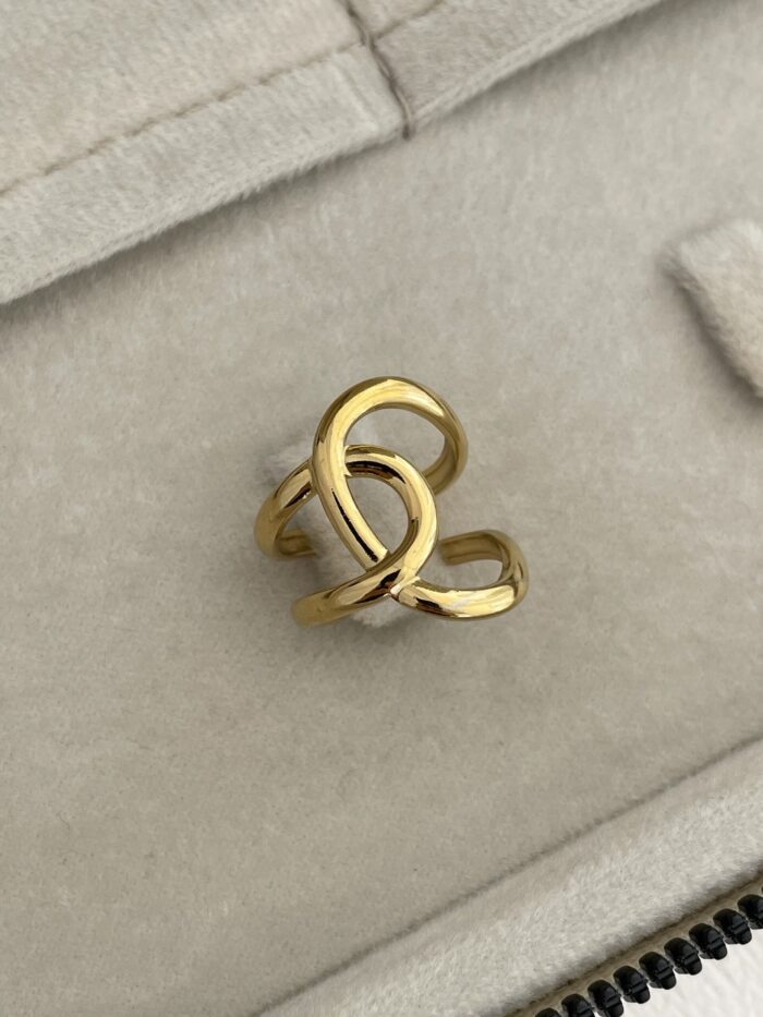 Özel Seri Pinterest Model Gold Ayarlanabilir Yüzük